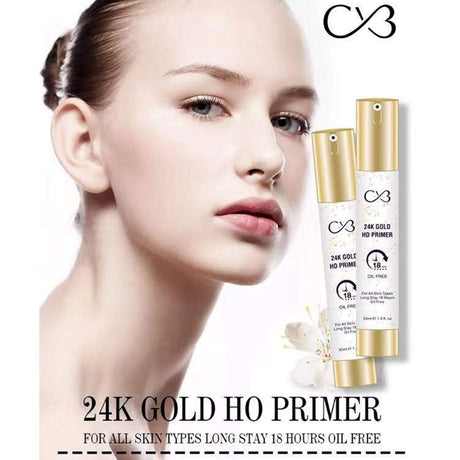 Cosmetic product with 'CV3' branding on a white background