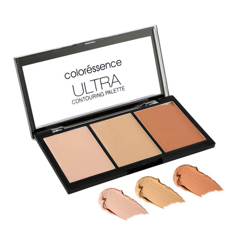Colorescience Ultra Contouring Palette with three shades on a white background