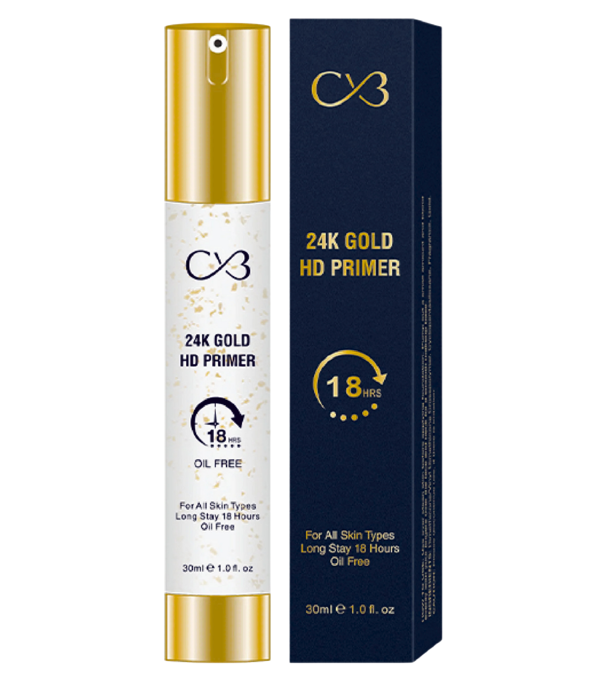CVB® 24K Gold HD Primer PL-702 – Oil-Free Long Stay Base   CVB-PL-702