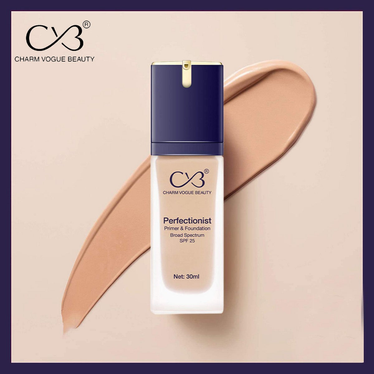 CVB® Perfectionist Primer & Foundation SPF 25 – 2-in-1 Base  C59