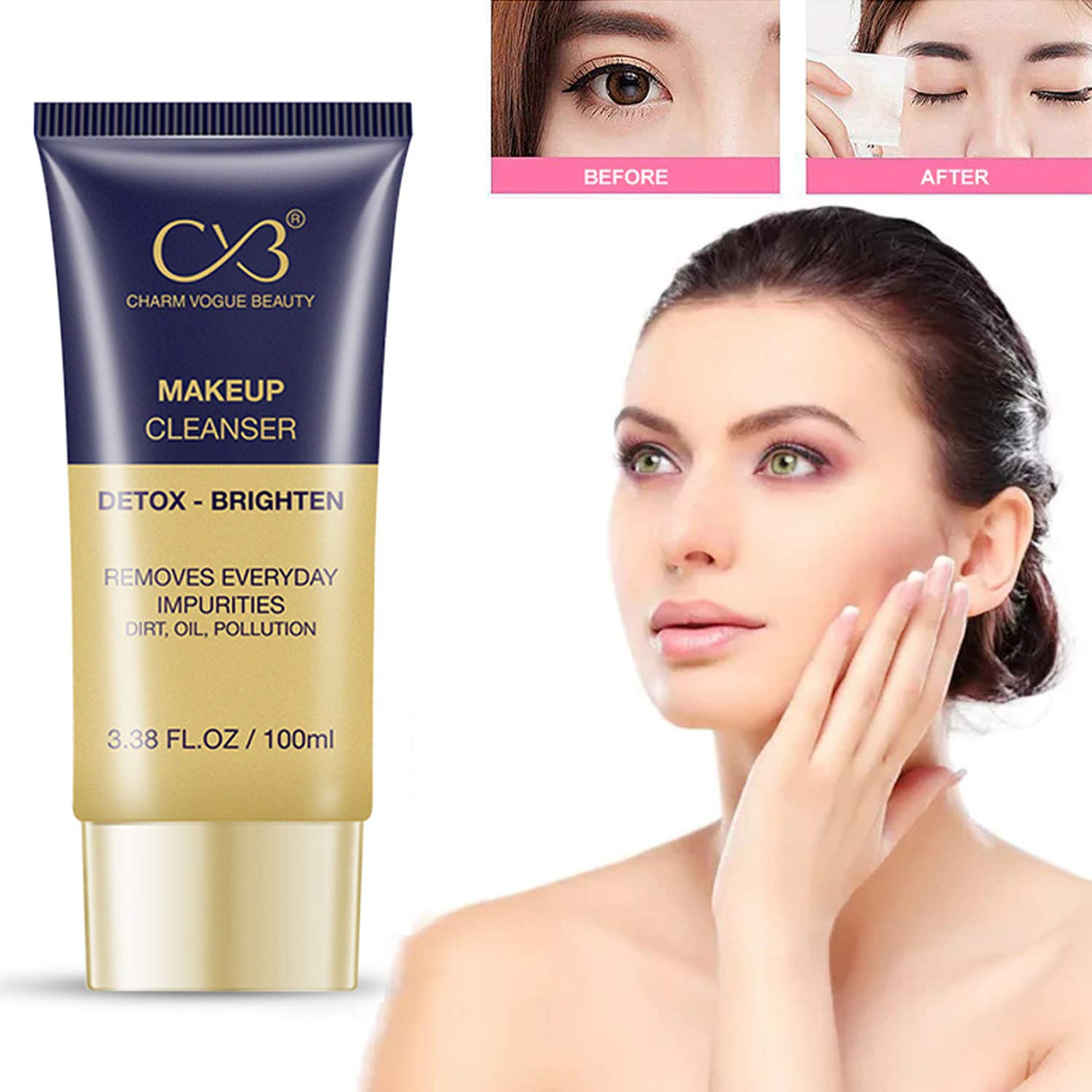 CVB® Makeup Cleanser Detox-Brighten | Remove Makeup & Impurities  C66