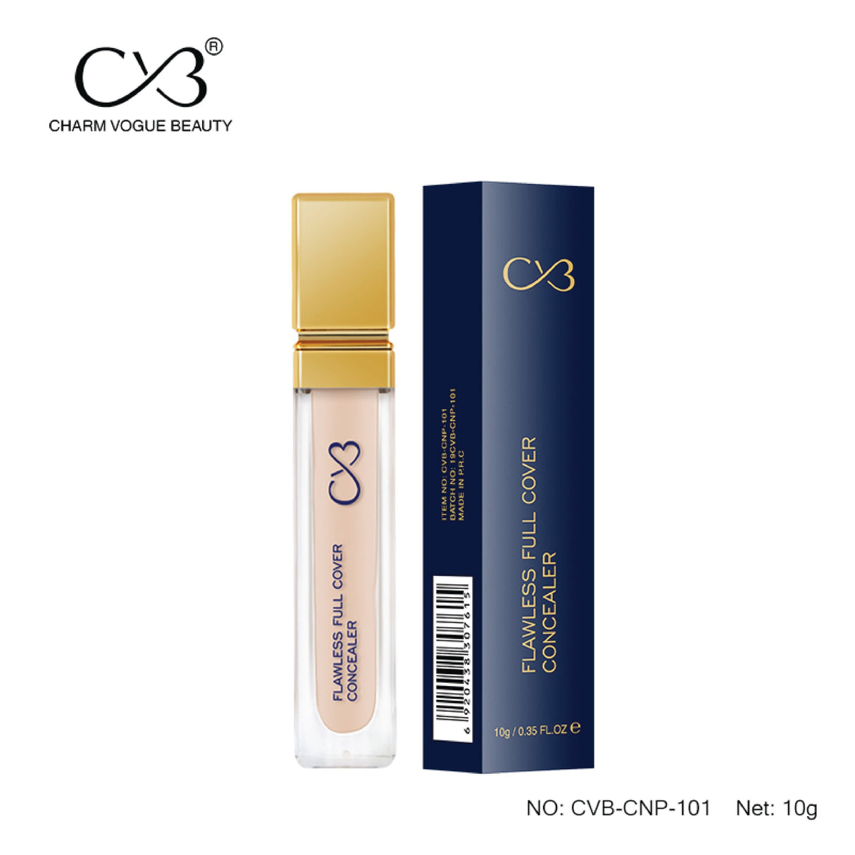 CVB® Flawless Full Cover Concealer – Liquid High Coverage  CNP-101