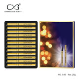 Charm Vogue Beauty ultra black eyeliner set with packaging on a white background