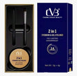 Charm Vogue Beauty 2-in-1 eyebrow and gel eyeliner set with packaging.