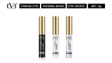 Three skincare serum bottles with 'dVb' branding on a white background