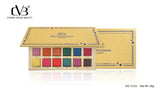 Charm Vogue Beauty eyeshadow palette with colorful shades on a white background
