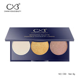 Charm Vogue Beauty bronzing palette with three shades on a white background