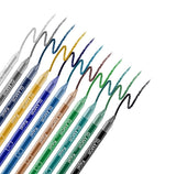 Set of colored pencils with wavy lines on a white background, labeled 'Klean Color'.
