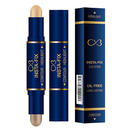 Insta-Fix contour and highlight duo stick with packaging on a white background