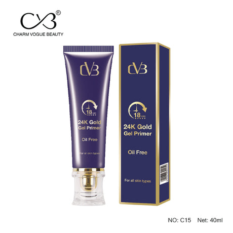 24K Gold Gel Primer with packaging on a white background