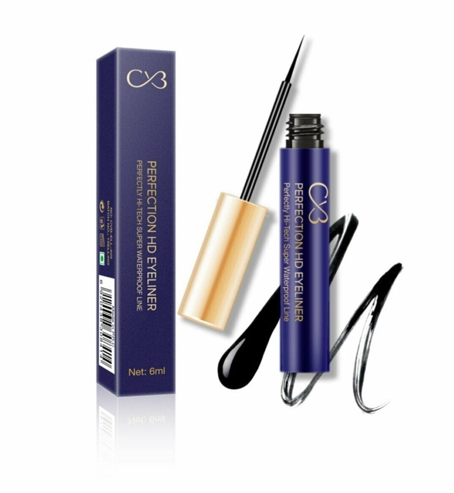 Perfection HD eyeliner with packaging on a white background, featuring the Charm Vogue Beauty logo.