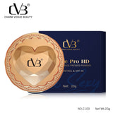 Charm Vogue Beauty pressed powder with packaging on a white background
