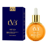 CVB Vitamin C+ face serum bottle and packaging on a white background