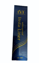 Blue packaging of CVB Insta-Liner waterproof eyeliner on a white background