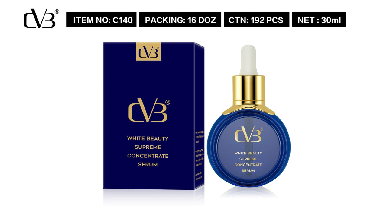 CVB White Beauty Supreme Concentrate Serum with packaging on a white background