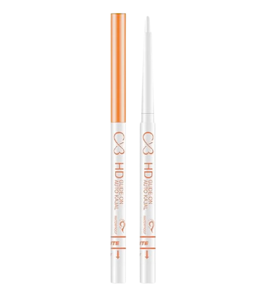 CVB® HD Glide-On White Kajal Eyeliner Pencil Waterproof 12H   KJS-402