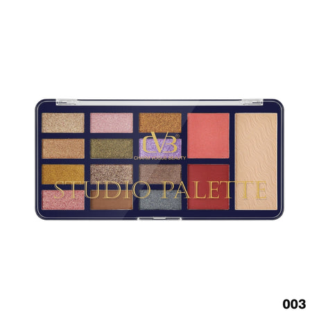 CVB® Studio Makeup Palette – Eyeshadow, Blush, Highlighter Kit  C219
