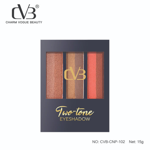 CVB® Two-Tone Eyeshadow Palette – Dual Shade Blendable Eye Makeup  CNP-102