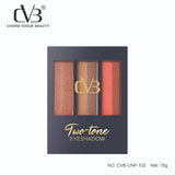 CVB® Two-Tone Eyeshadow Palette – Dual Shade Blendable Eye Makeup  CNP-102