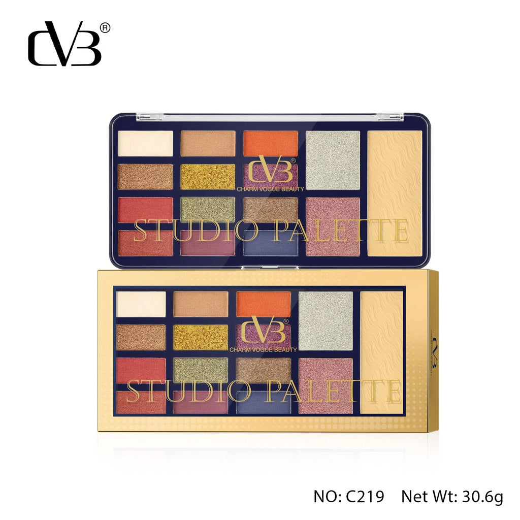 CVB® Studio Makeup Palette – Eyeshadow, Blush, Highlighter Kit  C219