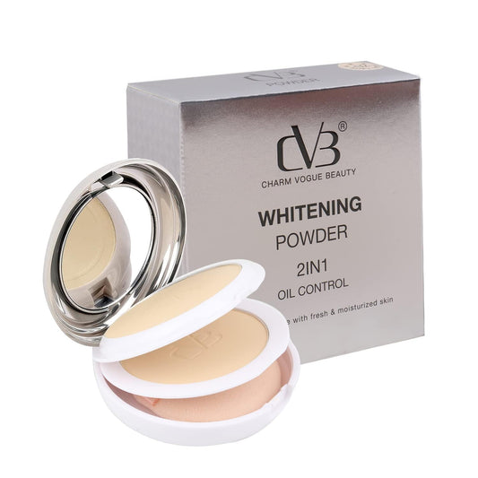 Charm Vogue Beauty whitening powder with packaging on a white background