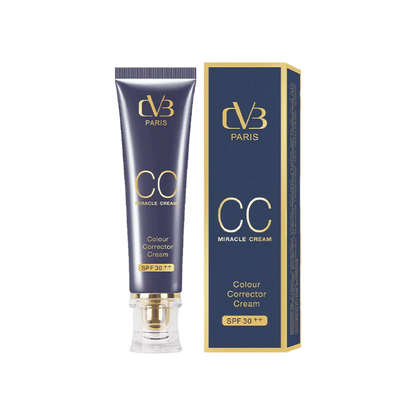 CC Miracle Cream tube and packaging with 'CVB Paris' branding on a white background