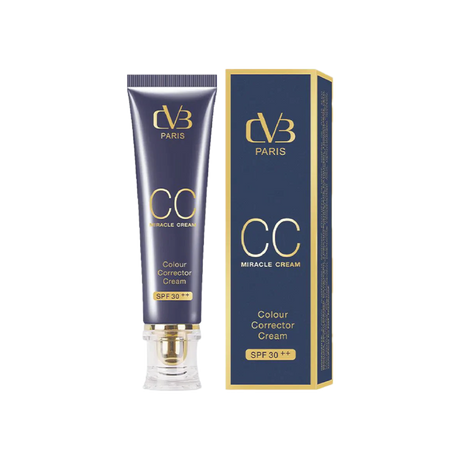CC Miracle Cream tube and packaging with 'CVB Paris' branding on a white background