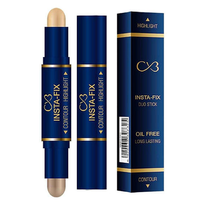 Insta-Fix contour and highlight duo stick with packaging on a white background