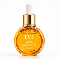 CVB Vitamin C+ face serum bottle on a white background