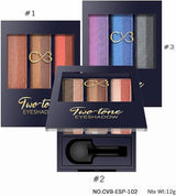 CVB® Two-Tone Eyeshadow Palette – Dual Shade Blendable Eye Makeup  CNP-102